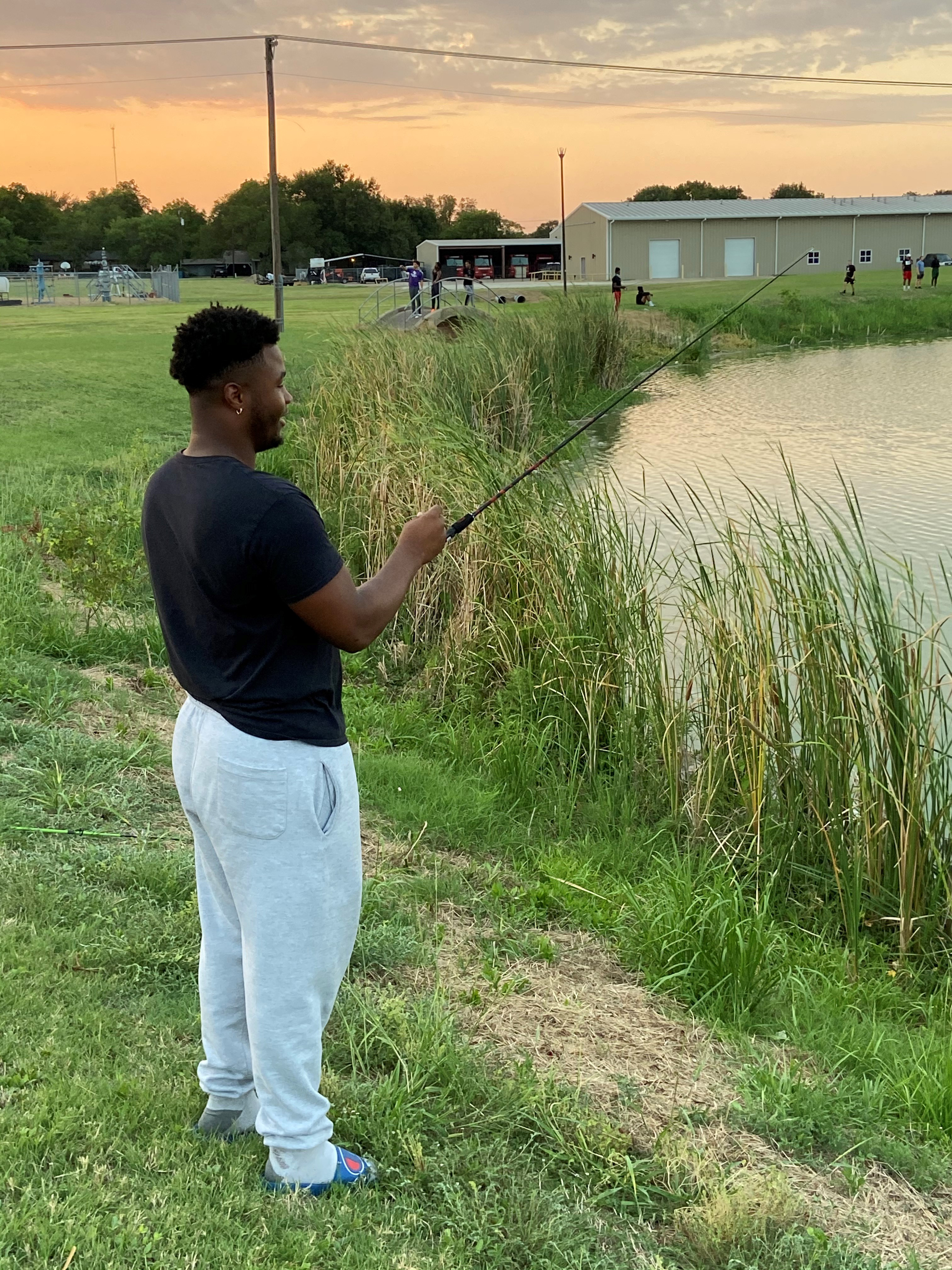Student at the Fishing Spot