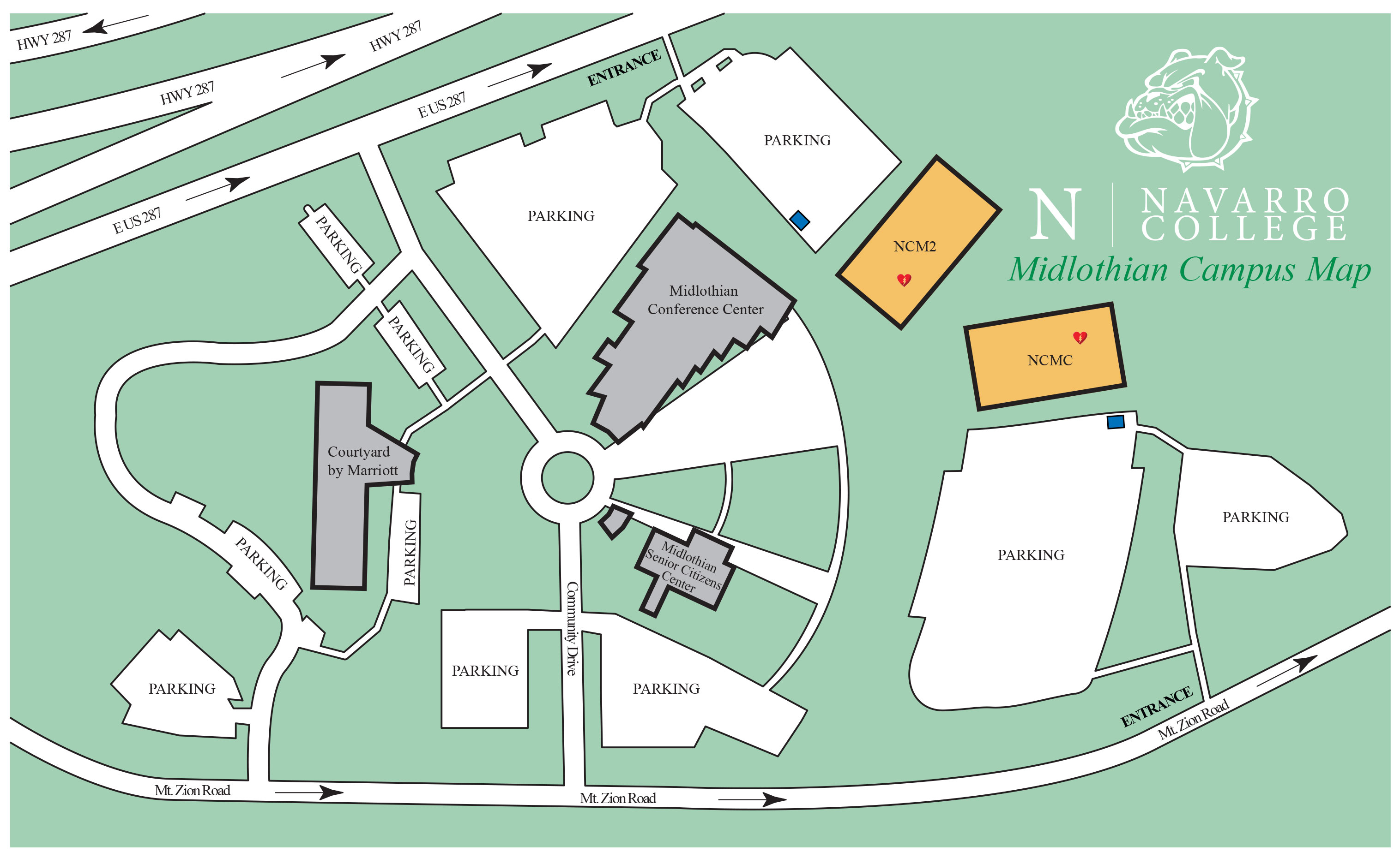 Midlothian Campus Map