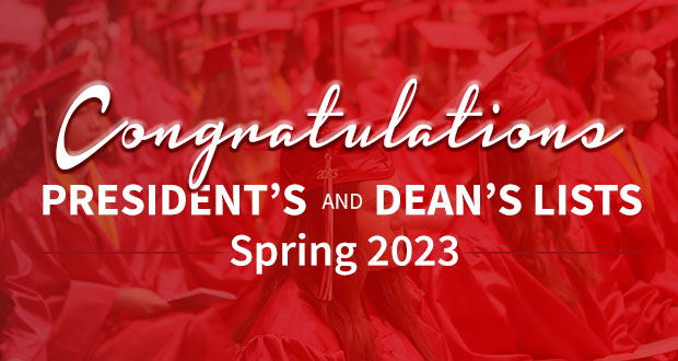 Spring 2023 President's and Dean's Lists