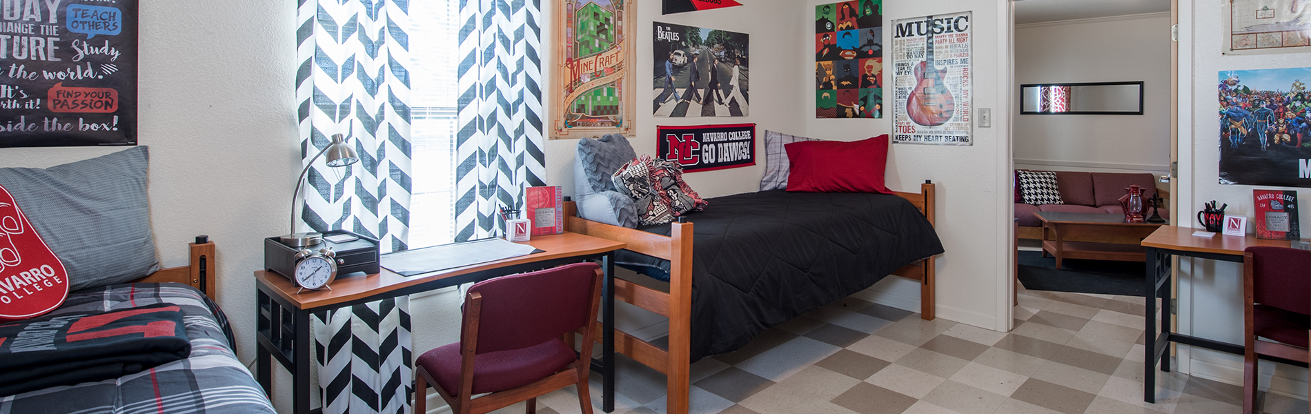 How do you keep things safe in dorms?