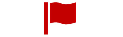 Report a Barrier All red, non-descript flag icon